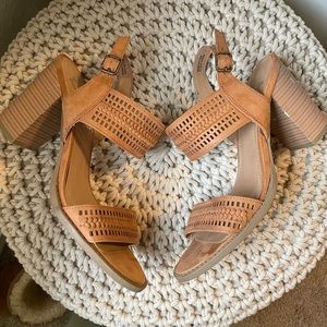 Boho block heels